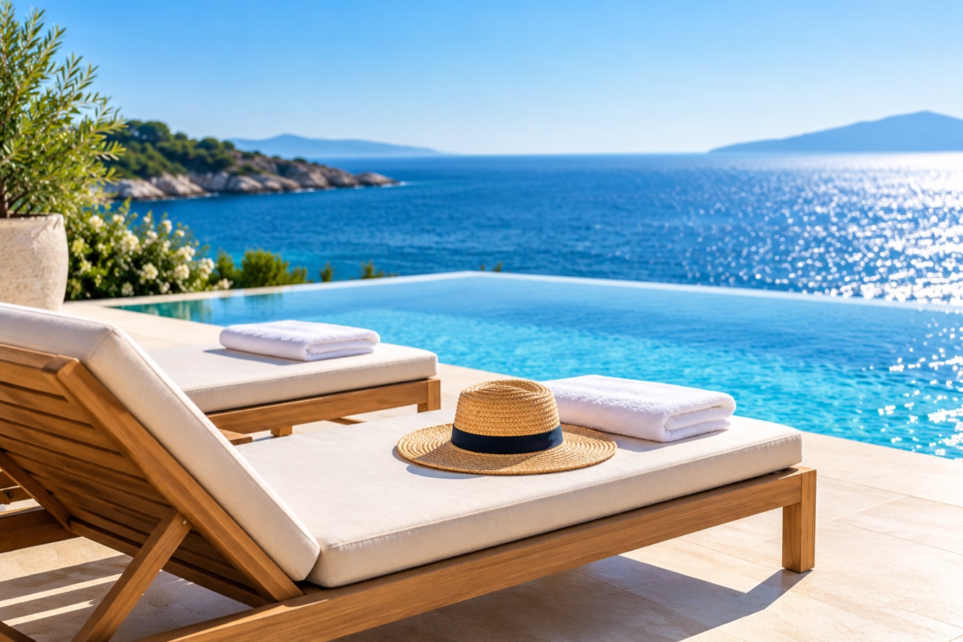 Coastal hotel relaxation: illustrative image