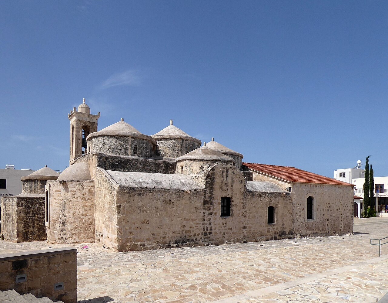 The five-domed Agia Paraskevi church in Geroskipou